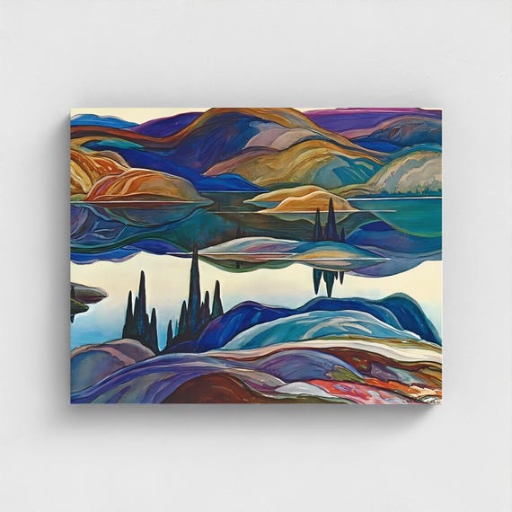 Franklin Carmichael, Mirror Lake | Canadian Group of Seven Wilderness Art | Algonquin Park