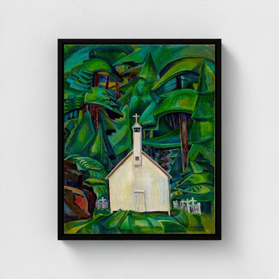 Emily Carr, Indian Church | Canadian Heritage Art Canvas Framed and unframed