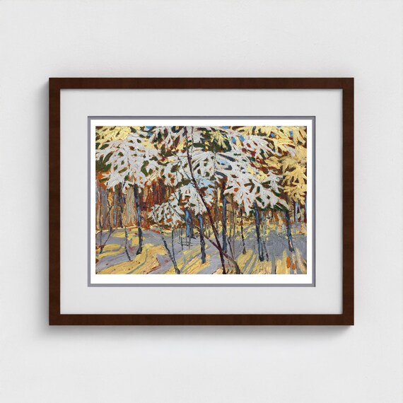 Tom Thomson, Snow covered Trees, (fall 1916)  | Giclee Fine Art Print | Canadian Heritage Art