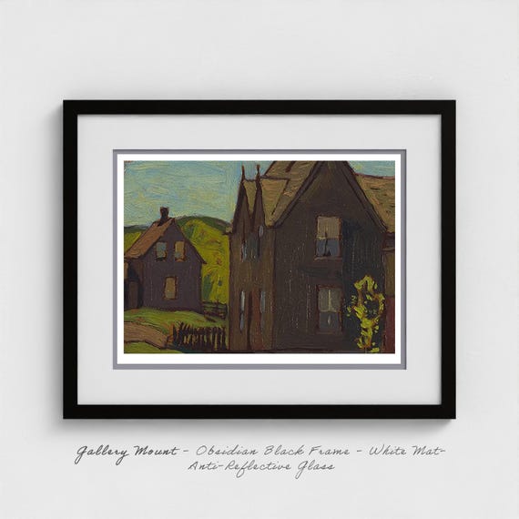 A.J. Casson Print - Houses at Severn Bridge, Group of Seven Art