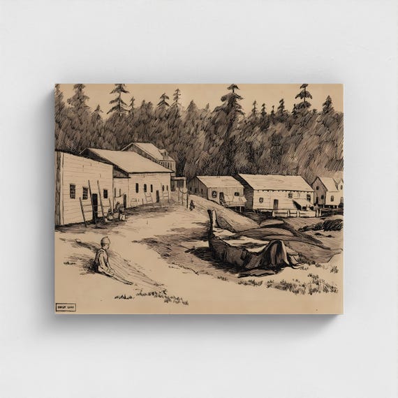 Emily Carr, Ucluelet 1899 | Canadian Heritage Art Canvas Framed and unframed