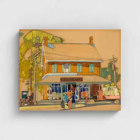 Franklin Carmichael Old Store | Canadian Group of Seven Wilderness Art | Algonquin Park