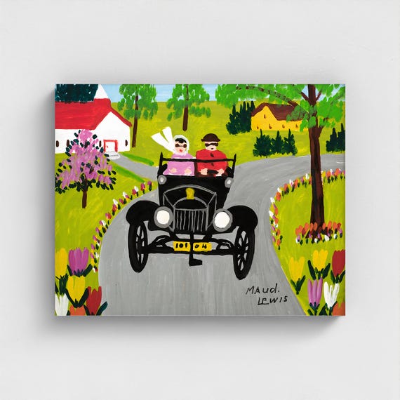 Maud Lewis, Model T on Tour | Vintage Canadian Folk Art