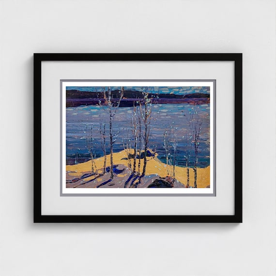 Tom Thomson, Moonlight and Birches 1915   | Giclee Fine Art Print | Canadian Heritage Art