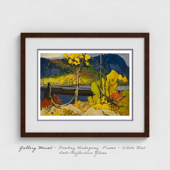 Lawren Harris Mitchell Lake Batchewana | Group of Seven | Algoma Boxcar Trip 1918 | Canadian Wilderness Art | Giclee Canvas