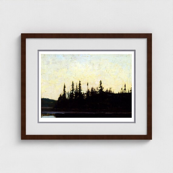 Tom Thomson, Sunset Canoe Lake (Fall 1913) | Giclee Fine Art Print | Canadian Heritage Art