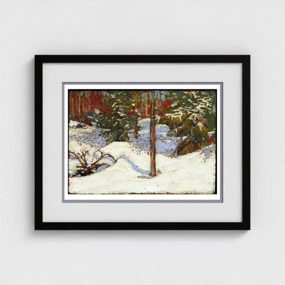 Tom Thomson, Snow in the Woods,  (1912-1913)  | Giclee Fine Art Print | Canadian Heritage Art