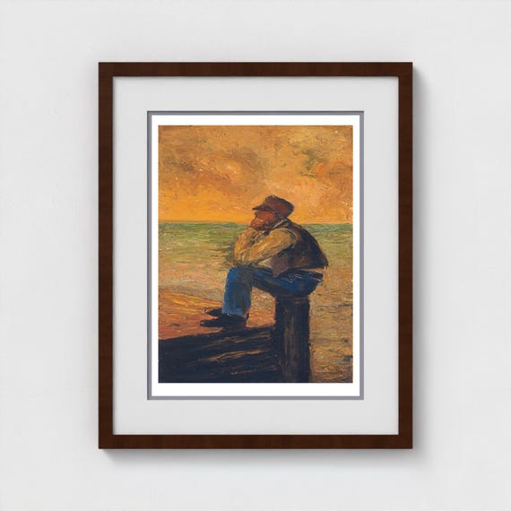 Tom Thomson Old Lake Captain Giclee Print, Canadian Heritage Art (c. 1906)