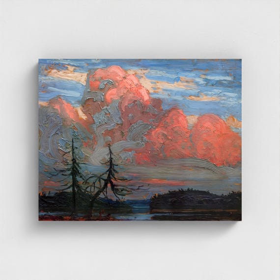 Tom Thomson Sunset Algonquin Park Canvas | Canadian Group of Seven
