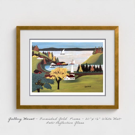 Maud Lewis Print: Smith's Cove, Nova Scotia Folk Art, Maritime Scene