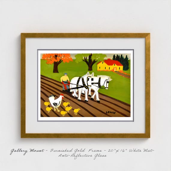 Maud Lewis Print: Canadian Folk Art, Maritime Scene