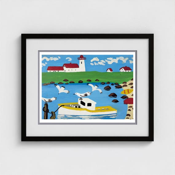 Maud Lewis, Cape Islander | Giclée Fine Art Print | Canadian Heritage Folk Art