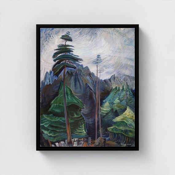 Emily Carr, Mountain Forest (1936) | Canadian Heritage Art Canvas Framed and unframed