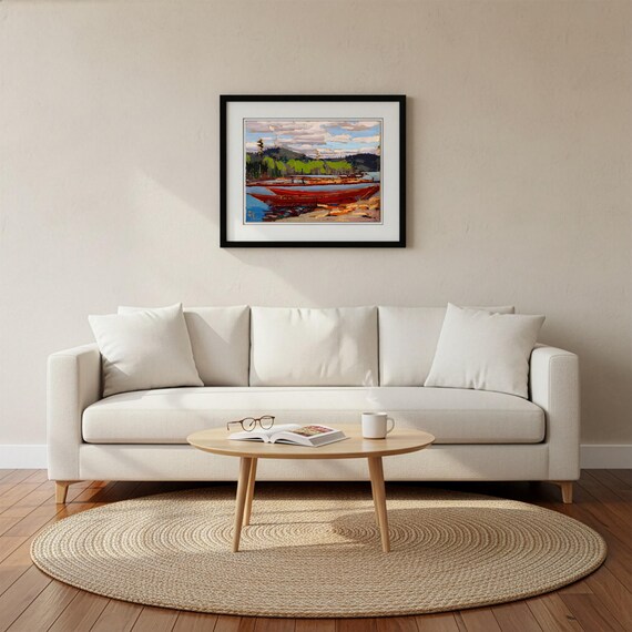 Tom Thomson, Boats at L'Arivee | Canadian Group of Seven  | Algonquin Park