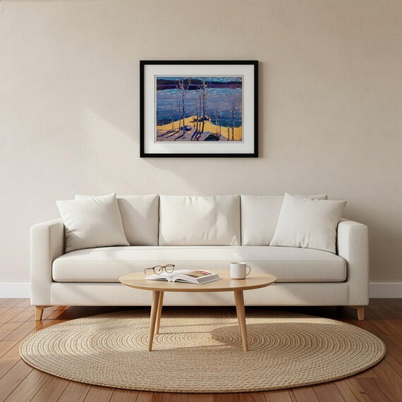 Tom Thomson, Moonlight and Birches 1915  | Canadian Group of Seven  | Algonquin Park