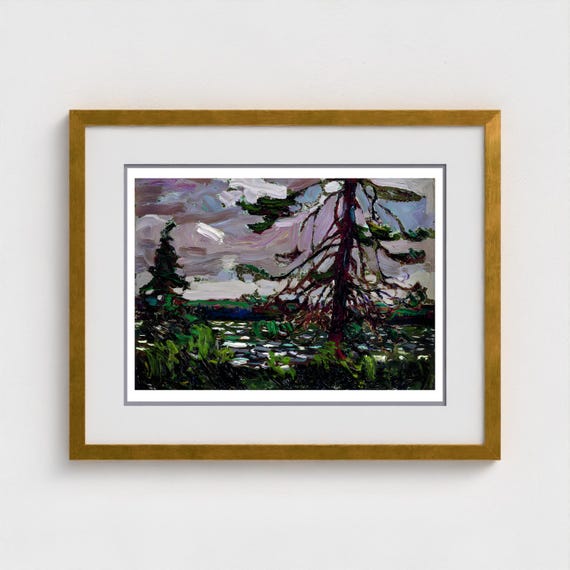 Tom Thomson, Ragged Pine 1916  | Giclee Fine Art Print | Canadian Heritage Art