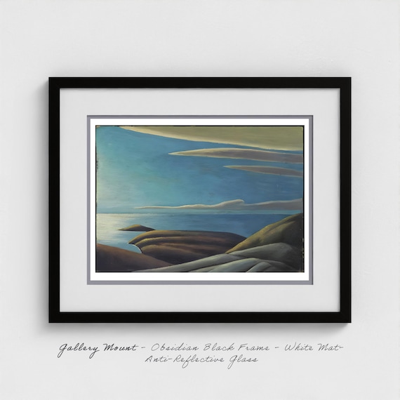 Lawren Harris Shore Rocks Art Print: Canadian Group of Seven Coastal Decor