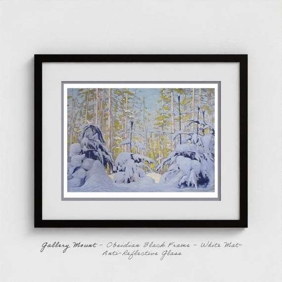 Lawren Harris Winter Woods 1915  | Group of Seven | Snow I Canvas | Scandinavian Influence | Canadian Winter Art