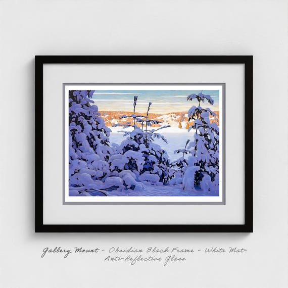 Lawren Harris Snow II 1915 Giclee Canvas Print | Group of Seven Art | Scandinavian Influence | Canadian Decorative Winter Landscape