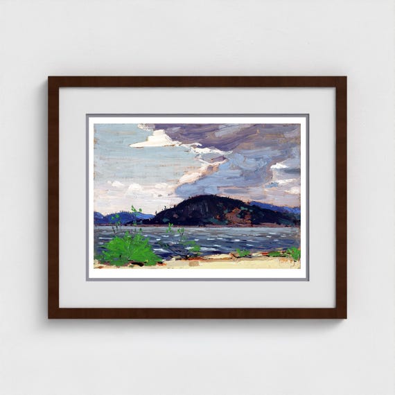 Tom Thomson, Spring Canoe Lake (1917) | Giclee Fine Art Print | Canadian Heritage Art