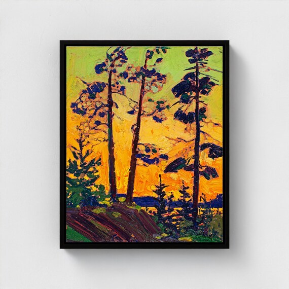 Tom Thomson, Pine Tree at Sunset  | Canadian Group of Seven  | Algonquin Park