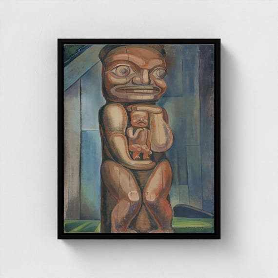 Emily Carr, Totem Mother-Kitwancool, 1928 | Canadian Heritage Art Canvas Framed and unframed
