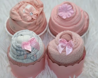 Baby Girl Items Cupcake Set Baby Shower Gift Newborn Corporate Baby Gift Idea Baby Shower Decor All in One Baby Gift Ready to Ship