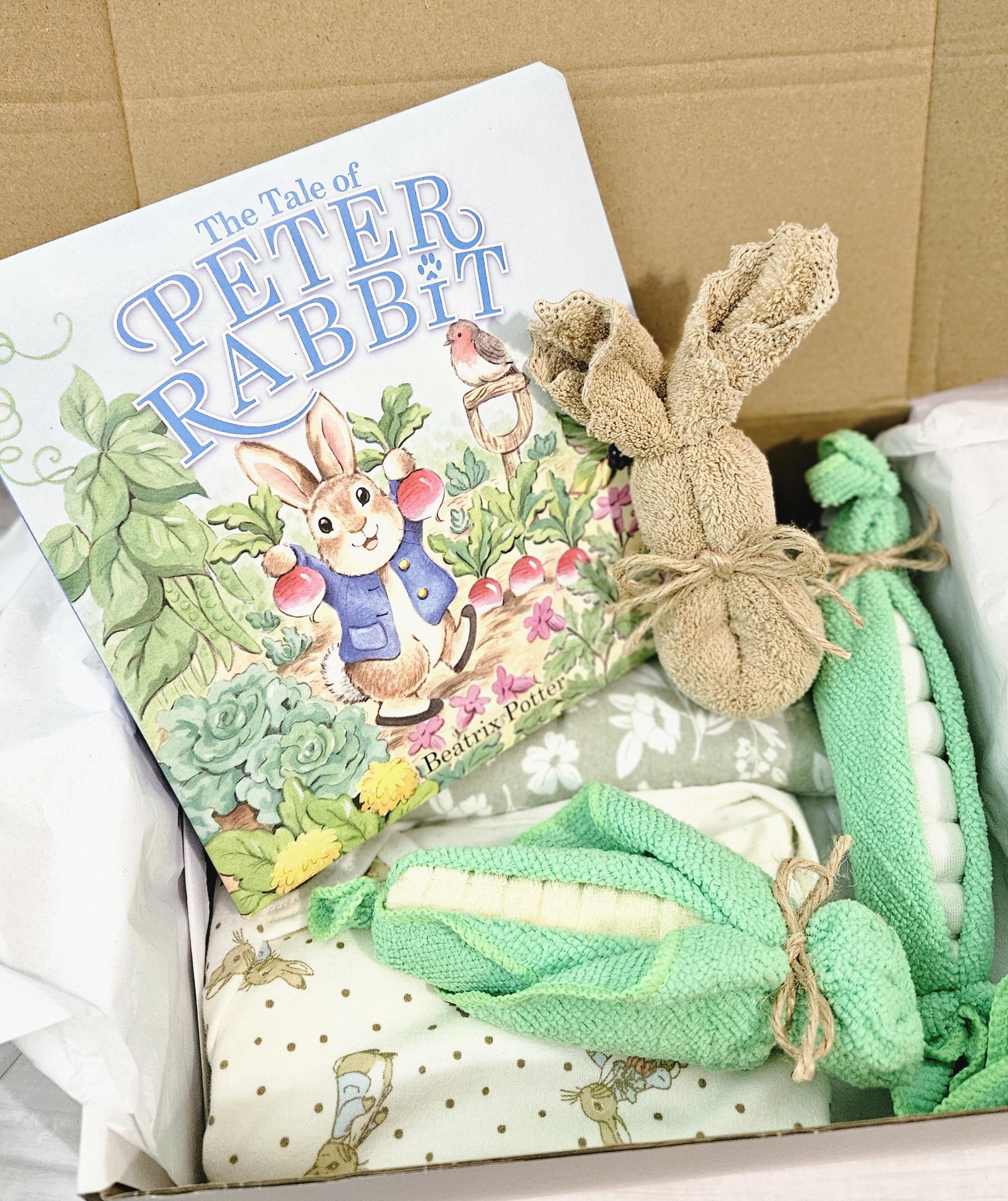 Neutral Rabbit Stuff For Rabbits Baby Gender Neutral Rabbit Gift Box-washcloth Veggies - Etsy