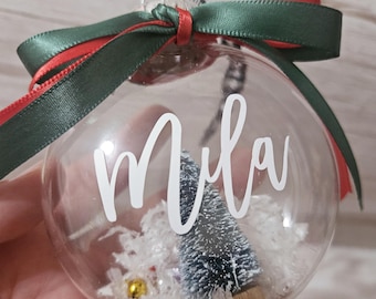 Personalized Christmas Ornament Gift for the Holidays Plastic Shatterproof Ornament Standard Size Tree Decor Custom Christmas Ornament