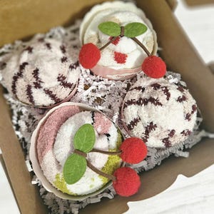 Women's Fuzzy Sock Cupcake Set Mother's Day Birthday Gift Holiday for Women Cozy Socks Teacher Gift Appreciation Teen Gift Ready to Ship