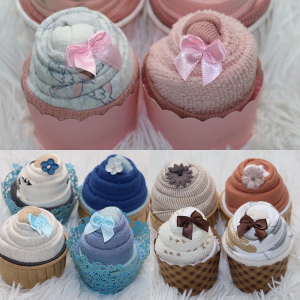 Baby Items Cupcake Set Baby Onesie Cupcakes Baby Shower Gift Newborn Corporate Baby Gift Idea All in One Baby Gift Ready to Ship