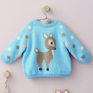Sweater in Lambswool PDF Downloadable- Lamb Sweater - Knitting Sweater Lamb- Kids Loving Sweater- nykidsplanet Sweater- Sweater patern-