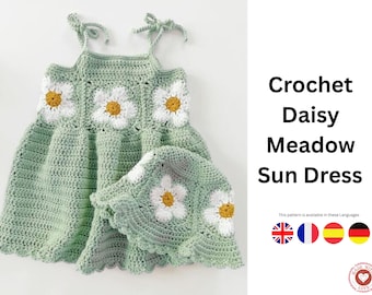 Crochet Daisy Meadow Sun Dress Pattern | Baby & Toddler Summer Dress | PDF Instant Download (18M3T)- Baby Girl Dress- Every Moms Love Dress - Etsy Australia Crochet Daisy Meadow Sun Dress Pattern | Baby & Toddler Summer Dress | PDF Instant Download (18M3T)- Baby Girl Dress- Every Moms Love Dress - Etsy Australia