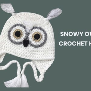 Owl Earflap Hat Crochet Pattern - Easy to make Owly Crochet Hat for kids- Childrens Crochet Pattern - Crochet Animal Hat Patterns- Owl patt