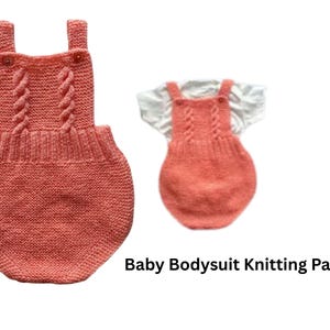 Handgestrickter Baby Body mit Zopfmuster | Baby Strampler | Neugeborenen Foto Outfit | Gestricktes Coming Home Outfit | Baby-Dusche-Geschenk | Custom Knit-Geschenk