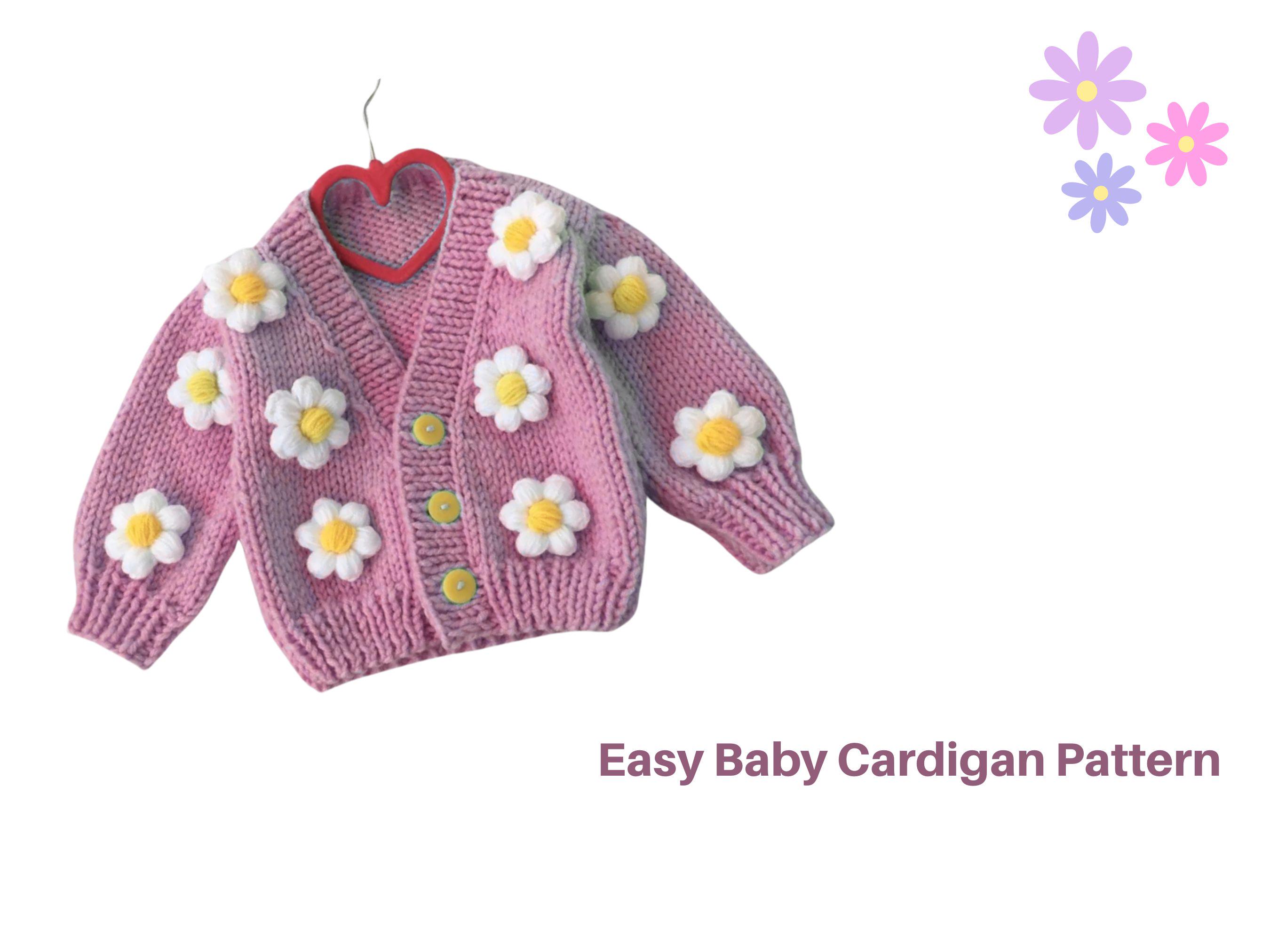 Flower Button up Sweater - Etsy