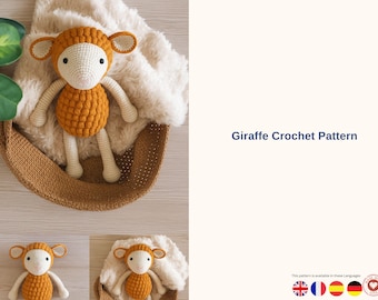Lamb Amigurumi Crochet Pattern PDF, Cute Sheep Toy Tutorial, Plush Animal Crochet Instructions, DIY Handmade Stuffed Toy Pattern