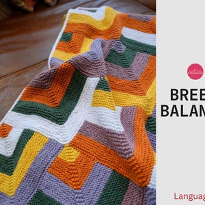 Baby Blanket- Breeze Baby Blanket pattern- Cozy and colourful baby blanket- Baby shower gift- Newborn baby gift- Cozy winter baby gifts