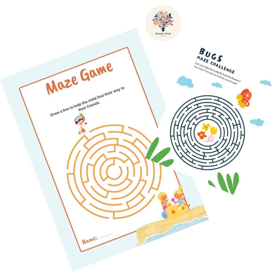 Maze Activity Book Maze Game Book Children Likes Maze Games Kids ...