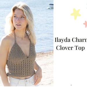 Crochet Top Pattern – Ilayda Boho Top - Instructions I Crochet top- Make your summer Top ready with easy and simple pattern- Crochet Top