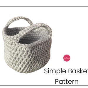 Very Simple Crochet Basket- Crochet Basket Beginner level crochet basket pattern- Everyday use home basket making pattern- Basket