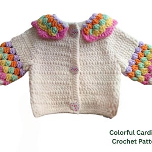 Kleurrijk haakpatroon peutervest | Fluwelen babytrui pdf | Regenboogvest DIY | Digitale download voor beginners: vest