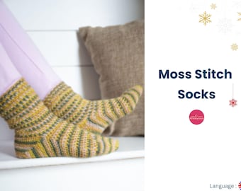 Socks CROCHET PATTERN  Yarn Sizes S, M, L- Instant PDF Download /Vintage Crochet Socks Pattern- Winter Special crochet pattern socks