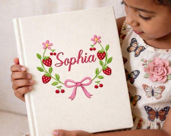 Personalized Baby Photo Album With Sleeves - Embroidered Baby Memory Book, New Baby Gift, Baby Shower Gift, New Mom Gift, Newborn Keepsake