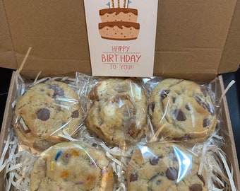 Letterbox NYC Cookies, Birthday Gift, Get Well Soon, Thank You, Postal Bakes, With Personalised Message