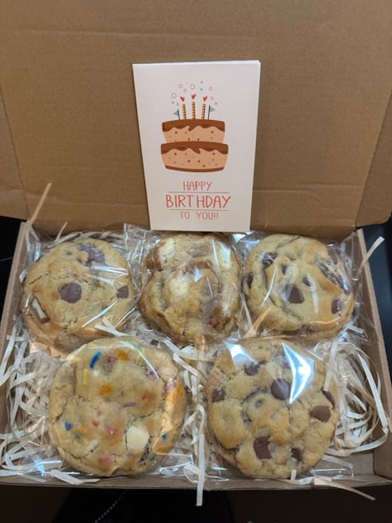 Letterbox NYC Cookies, Birthday Gift, Get Well Soon, Thank You, Postal Bakes, With Personalised Message