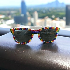 Rainbow Rhinestone sunglasses