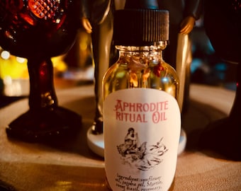 Aphrodite Ritual Oil – Goddess of Love, Beauty & Desire – Hand-Blended Anointing Oil
