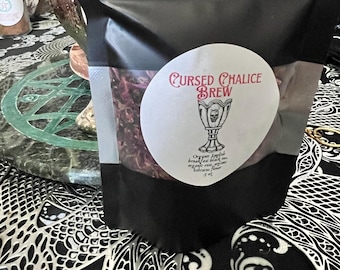 Cursed Chalice Brew - Organic Black Tea with Rose & Hibiscus (Half Ounce)