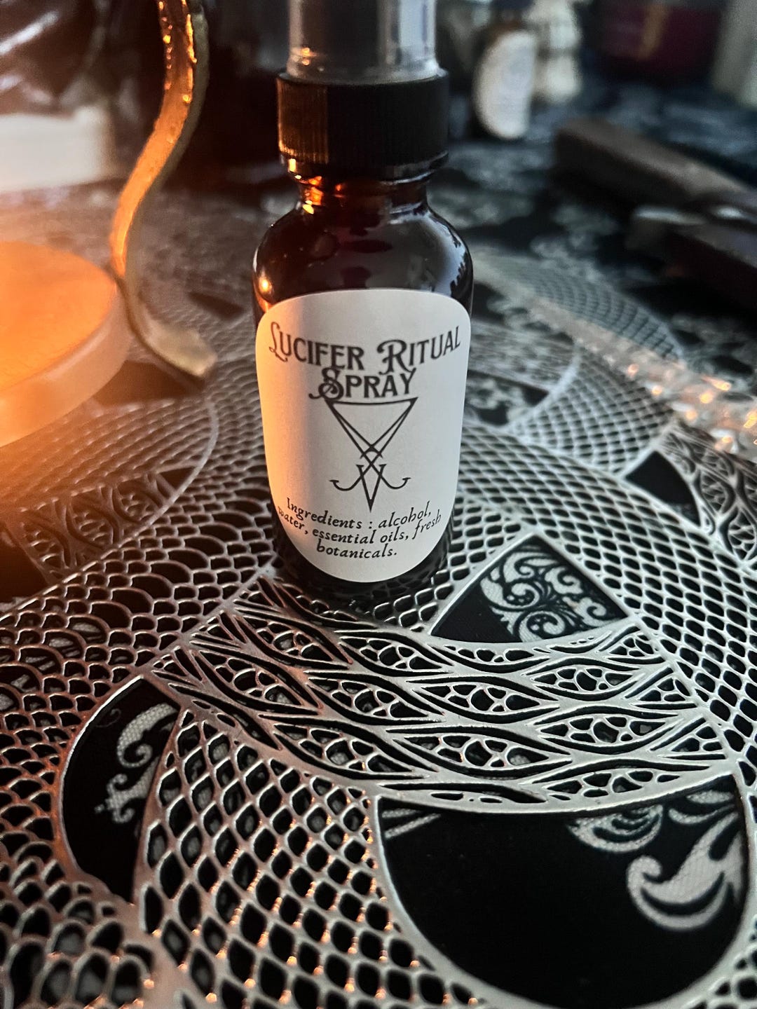 Lucifer Tea Spit Lucifer Ritual Spray | Infused With Infernal Energies | Citrus & Floral ...